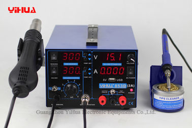 5V USB 신형 3in1 열기 납땜 역을 가진 YIHUA 853D 2A 4 LED